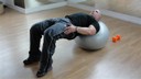Abdominal, Gluteus - Prancha em Decúbito Dorsal na Bola Pernas 90º