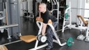 Biceps Barra no Banco Scott Plano com Haltere 1